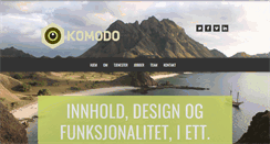 Desktop Screenshot of komodo.no